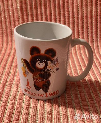 Кружка с мишкой Олимпиады 80 новая