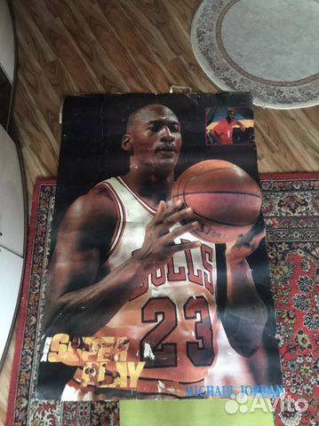 Ретро плакат/постер Майкла Джордана