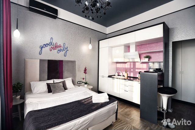 

Квартира-студия, 28 м², 1 кровать