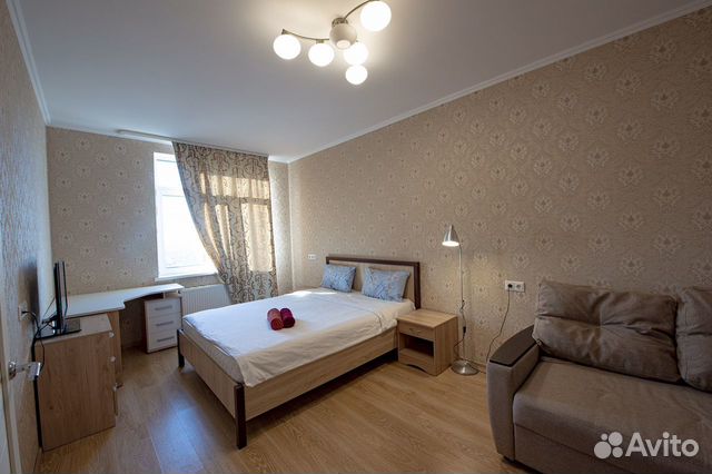 

1-к. квартира, 40 м², 2 кровати