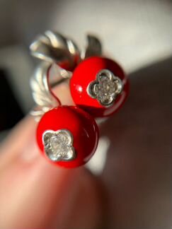 Серьги серебряные