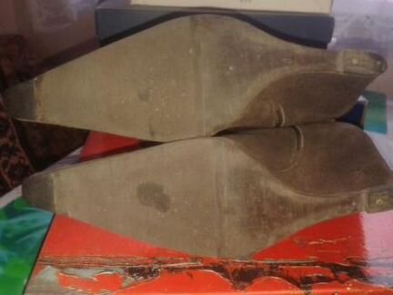 Осенне-весенние Коричневые полусапожки р-р 38