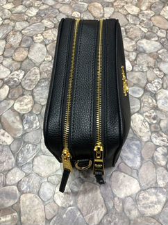 Сумка Prada клатч Прада с двумя молниями черный