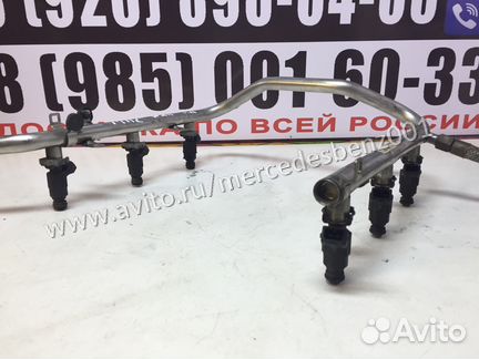 Рейка топливная A1120700095 MB с форсунками