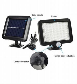 56 светодиодный светильник на солнечной батарее PI