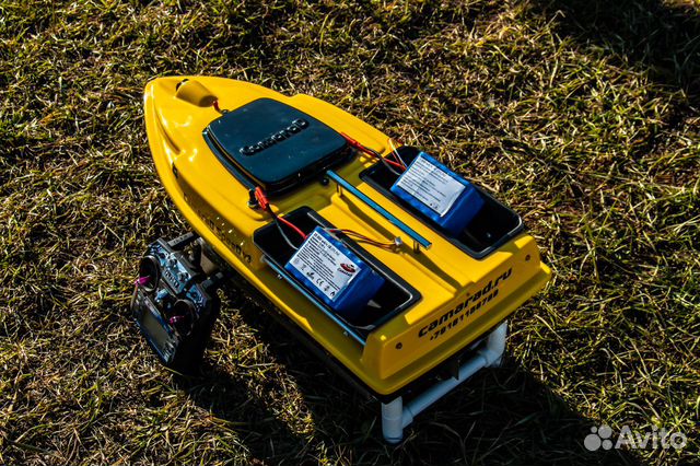 Прикормочный кораблик:глубиномер,GPS навигация,25А