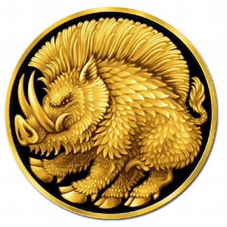 Золотая монета Камеруна 