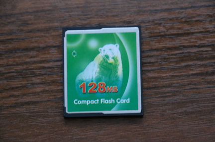 Редкая -Compact Flash card CF-128Mb