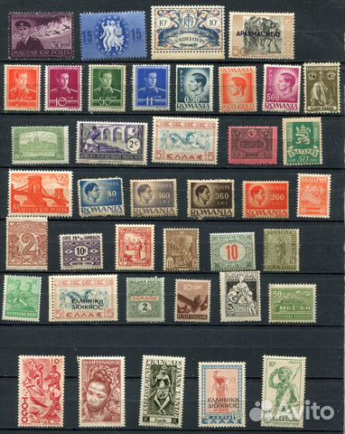 Почтовые марки Мира чистые 40 шт