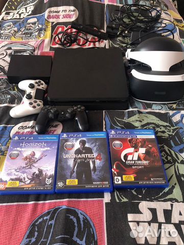 Sony PS4 slim 500gb+VR шлем+камера