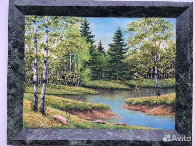 Панно из уральских камней