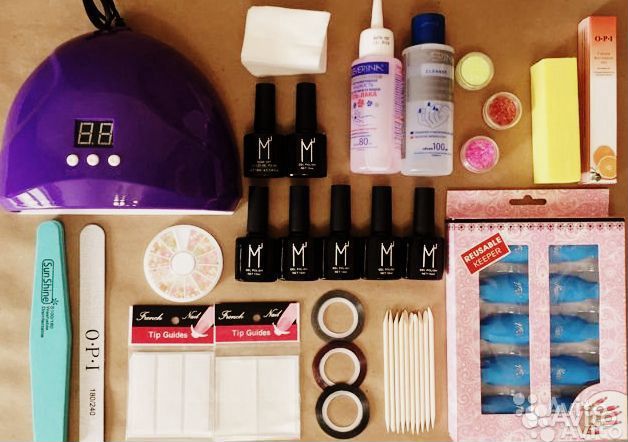 Набор для маникюра стандарт с лампой 48вт