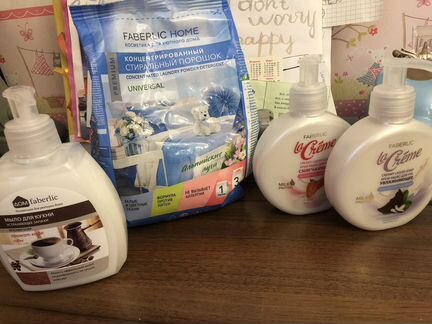 Faberlic порошок, карандаш-пятновыводитель, мыло