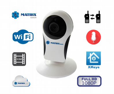 Камера видеонаблюдения WiFi для Офиса с микрофоном