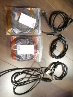 Кабели hdmi VGA DVI 220v SATA RCA 3.5 - 6.3 jack