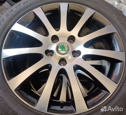 Литьё оригинал Skoda R-17 (5x112) 4 шт. как новые