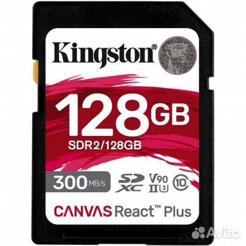 128Gb Kingston Canvas React Plus sdxc UHS-II V90