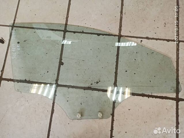 Стекло двери передней правой hyundai solaris