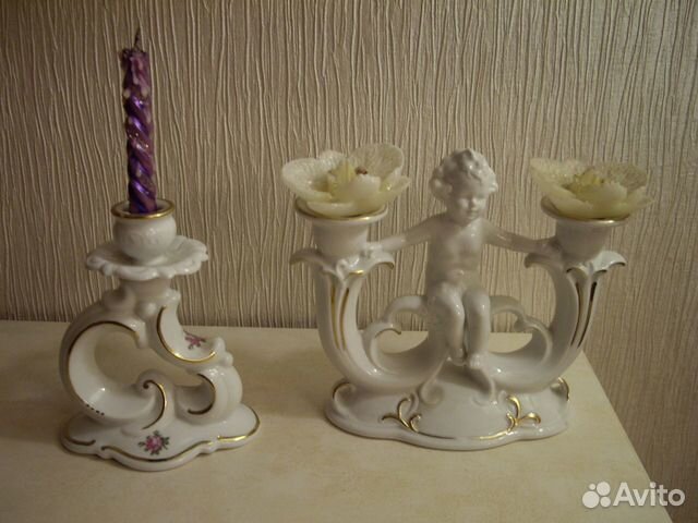 Фарфоровые подсвечники Германия