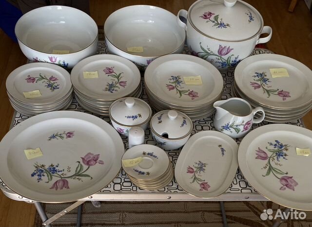 Столовый и кофейный сервиз гдр