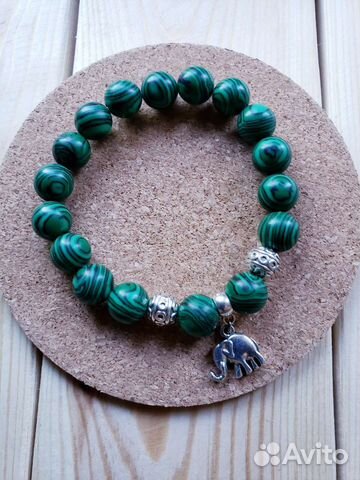 Браслет из малахита