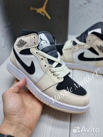 Кроссовки Женские Nike Jordan 1 Barely Beige37-41