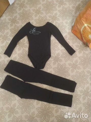 Купальник гимнастический черный