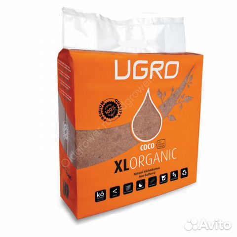 Кокосовый брикет Ugro XL Organic