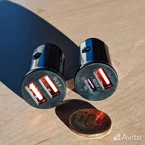 Новое зарядное устройство QC PD 4.5А 48W в авто