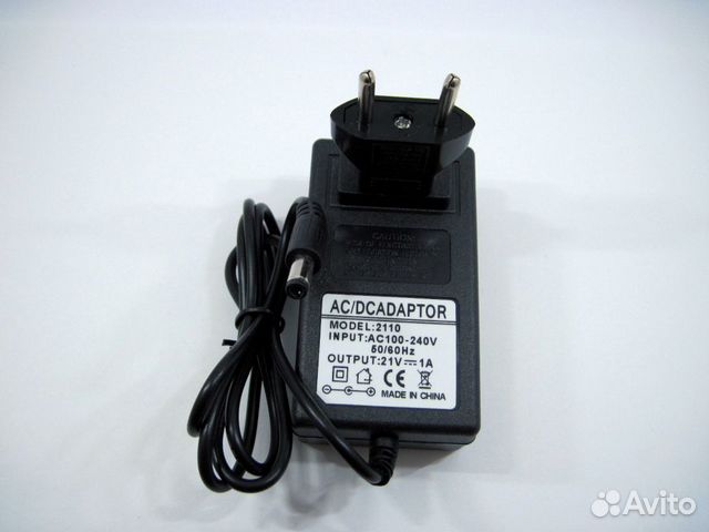 Зарядное устройство для Li-Ion аккумуляторов 21v