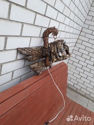 Деревянные светильники под старину