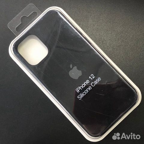 Силиконовый чехол на iPhone 12 mini черный