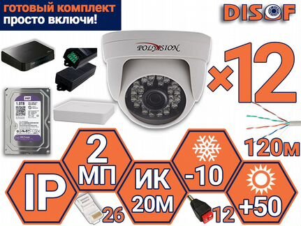 Видеонаблюдение комплект IP №641