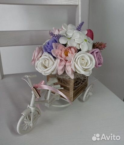Букет цветов на мыльной основе