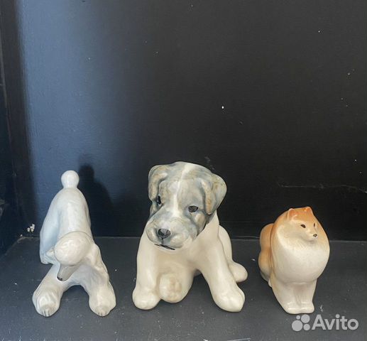 Фарфоровые статуэтки СССР собаки