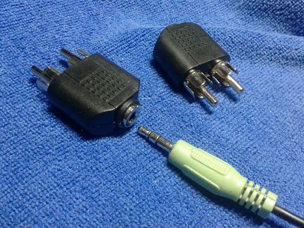 Адаптер 2RCA - 3.5Jack Переходник