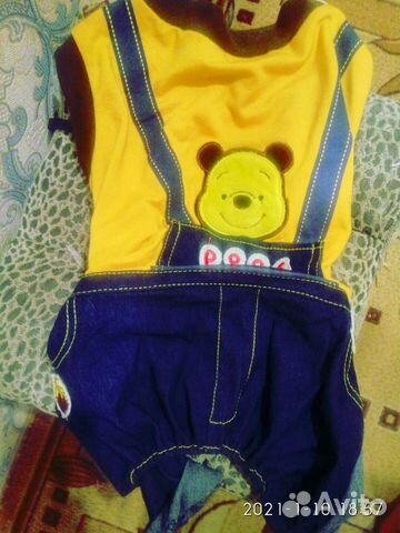 Джинсовый комбинезон для собак