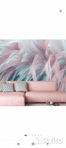 Бумажные фотообои бесшовные verol Перья 3,1 м2 200