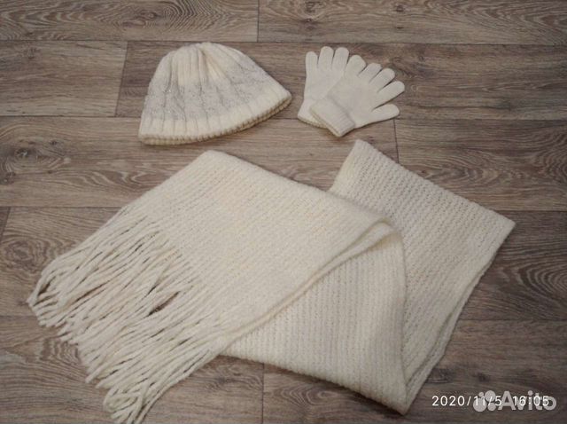 Шапка, шарф, перчатки (комплект)