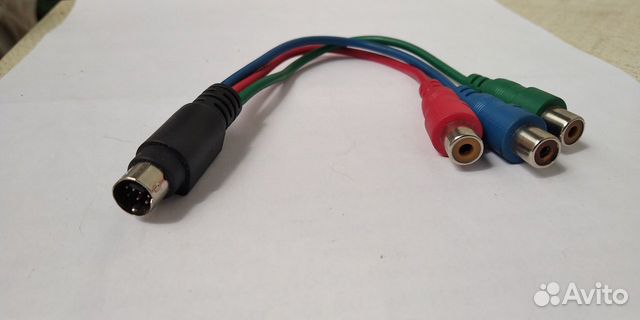 Переходник S-Video(7-pin) - 3-RCA RGB(тюльпан)