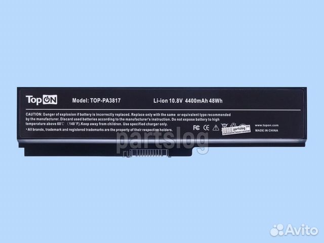 Аккумулятор TOP-PA3817 для Toshiba 10.8V 4400mAh T