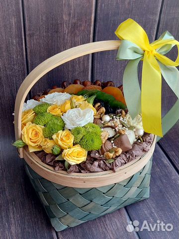 Женские съедобные букеты