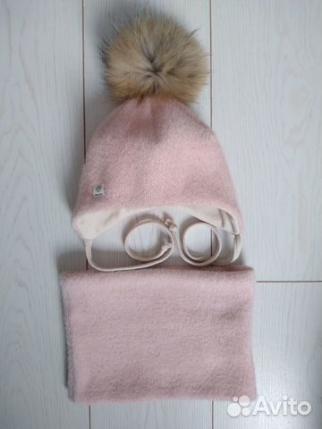 Комплект шапка и снуд для девочки