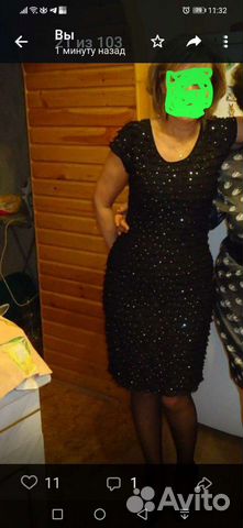 Вечернее платье 46 размера черное
