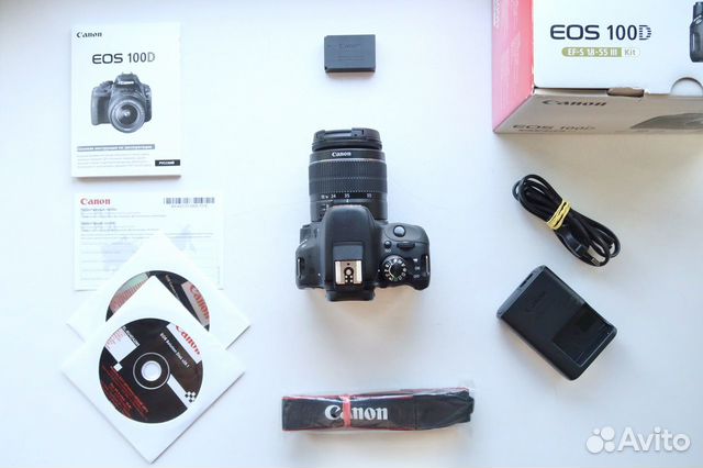 Фотоаппарат Canon 100d (пробег 2400) + зум 18-55
