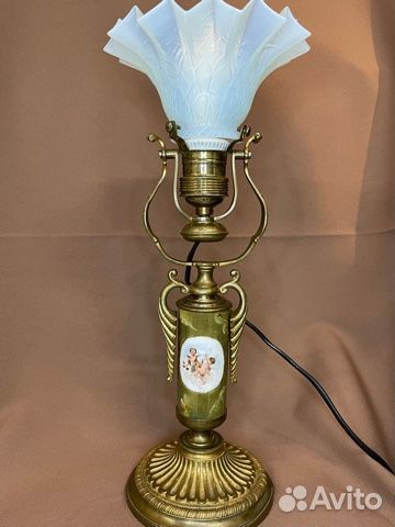 Светильник бронзовый, живопись