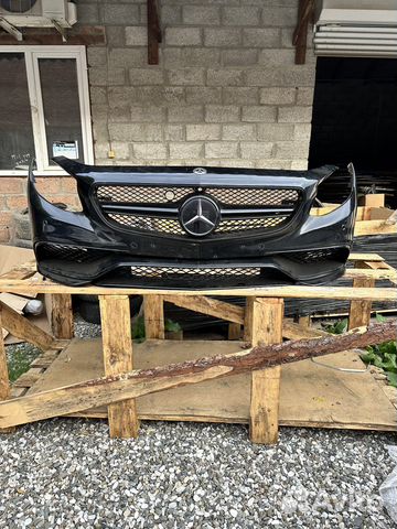 Бампер амг w217 передний