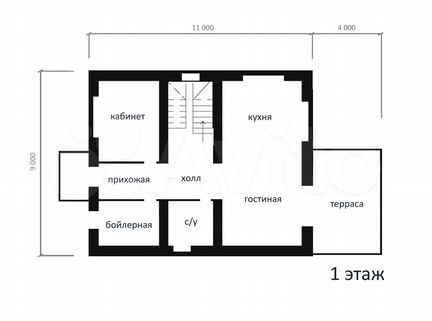 Коттедж 168 м² на участке 6 сот.