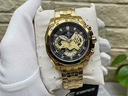 USED Vintage Men s CASIO EDIFICE EF 550 FULL GOLD 53 OFF