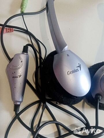 Рабочие наушники с гарнитурой genius